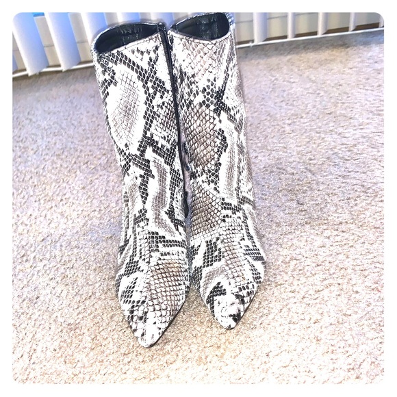 Shoes - Snake skin boots